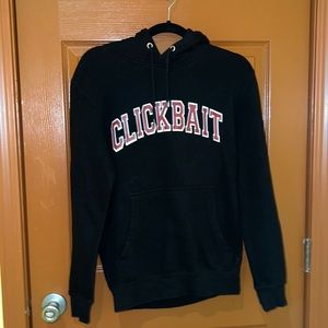 Black Clickbait Hoodie